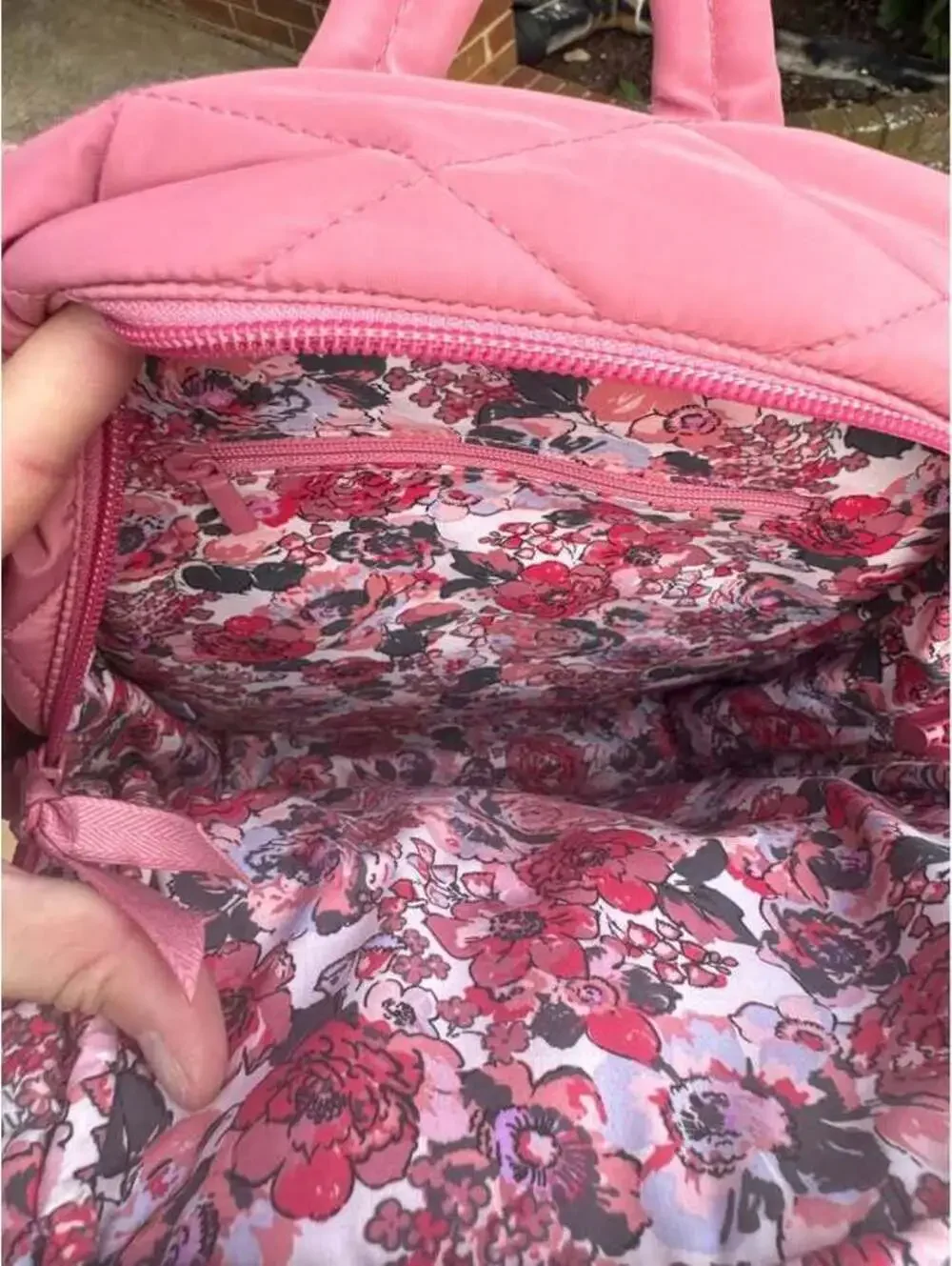 Just Right Bancroft Backpack and wallet Withered Rose in Featherweight
